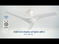 CE Decorative Energy Saving Flush Mount Ceiling Fan With LED Light Remote Control
