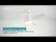 Niskoprofilowy ściemnialny wentylator sufitowy LED DC110V z odwracalnym cichym silnikiem prądu stałego