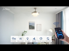 Wciągalny wentylator kryształowy z lekkim, luksusowym silnikiem prądu stałego