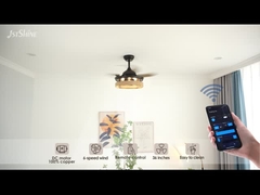 Klatka liniowa Ukryte ostrze Sufit Fanta światło z zdalnym sterowaniem silnikiem DC