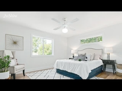 Tradycyjny 35W dekoracyjny wentylator sufitowy ciągnąć łańcuch 4 ostrza MDF do sypialni