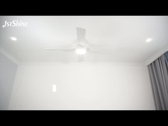 Silnik prądu stałego 6-biegowy pilot zdalnego sterowania biały wentylator sufitowy z 4 ostrzami MDF