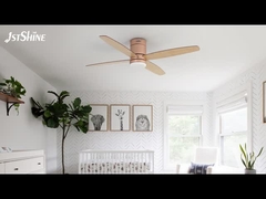 Zdalny wentylator sufitowy z LED niskim profilem sypialni Mdf Blade Quiet Dc Motor