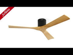 3 łopaty drewniany wentylator sufitowy z zdalnym sterowaniem Cichy silnik DC wysokiej prędkości