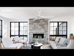 52-calowy biały wentylator sufitowy bez światła ABS Blade Smart APP Control