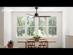 3 płytki masywnego drewna Dc silnik wentylatora sufitowego z zdalnym sterowaniem