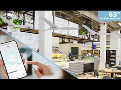 Biały wentylator sufitowy z sterowaniem zdalnym silnikiem DC 3