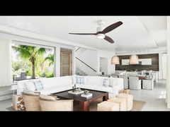 Dekoracyjny wentylator sufitowy z lekkim drewnianym ostrzem Cichy silnik prądu stałego dużej prędkości