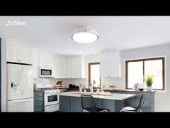 Wentylator sufitowy bezłopatkowy 18-calowy ze światłem – silnik DC, niski profil do sypialni