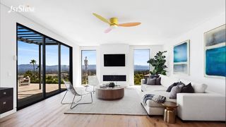 Konfigurowalny wentylator sufitowy Macaron ze światłem