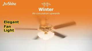 52-calowy wentylator sufitowy w stylu europejskim ze światłem