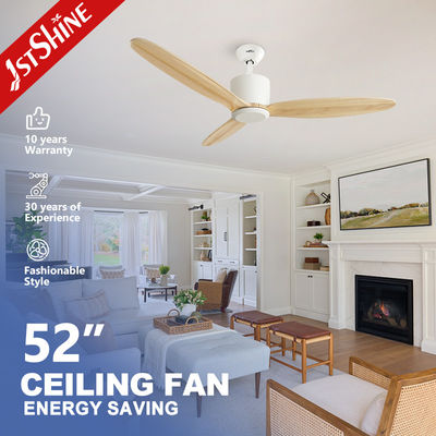 Dobra cena. OEM 3 drewniane łopaty 52 Solid Wood App Smart Control Ceiling Fan Z DC Motor w Internecie