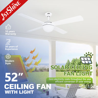Dobra cena. LED Solar Ceiling Fan Energooszczędny Dc Motor 6 Prędkości Biały Mdf Blade w Internecie