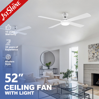 jakość  Dc Motor 6 Speeds Remote Control White Ceiling Fan With 4 MDF Blades fabryka