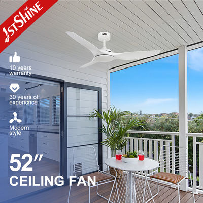 Dobra cena. 52-calowy biały wentylator sufitowy bez światła ABS Blade Smart APP Control w Internecie