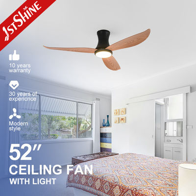 Dobra cena. 52-calowy plastikowy dekoracyjny 3 ABS Blade Flush Mount Ceiling Fan Light For Low Ceiling w Internecie