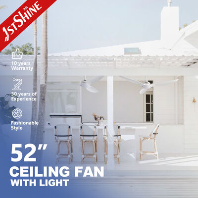 Dobra cena. 52-calowy nowoczesny wentylator sufitowy z ostrzami ABS i zintegrowanym światłem LED w Internecie
